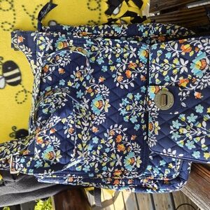 Floral Quilted Backpack